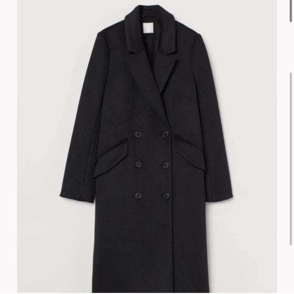 NWOT Black long coat - Picture 14 of 16